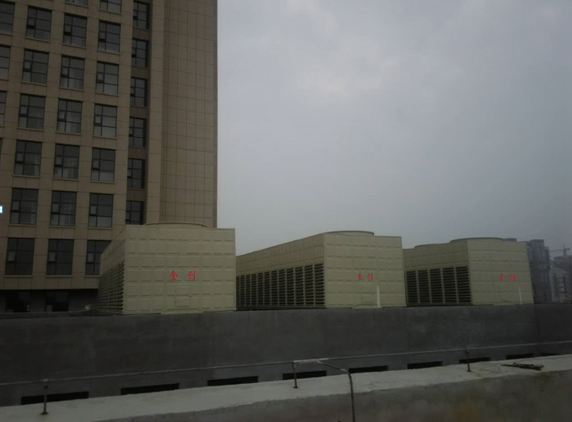 鹿邑县新真源医院金创玻璃钢超静音型冷却塔