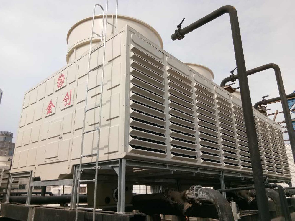 郑州建行1200T金创横流式冷却塔生产厂家