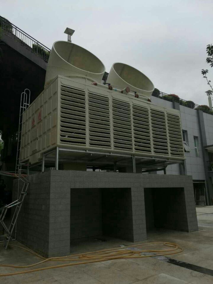 重庆市忠县职业教育中心金创方型横流式低噪音型冷却塔