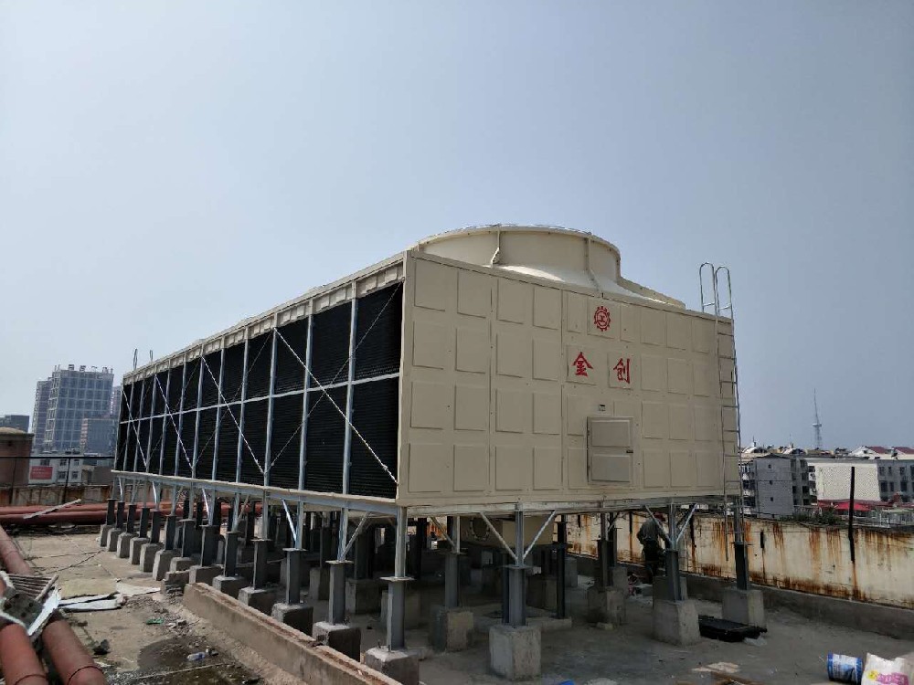 贺大商集团冷却塔项目完美竣工 金创1600T横流式方型冷却塔